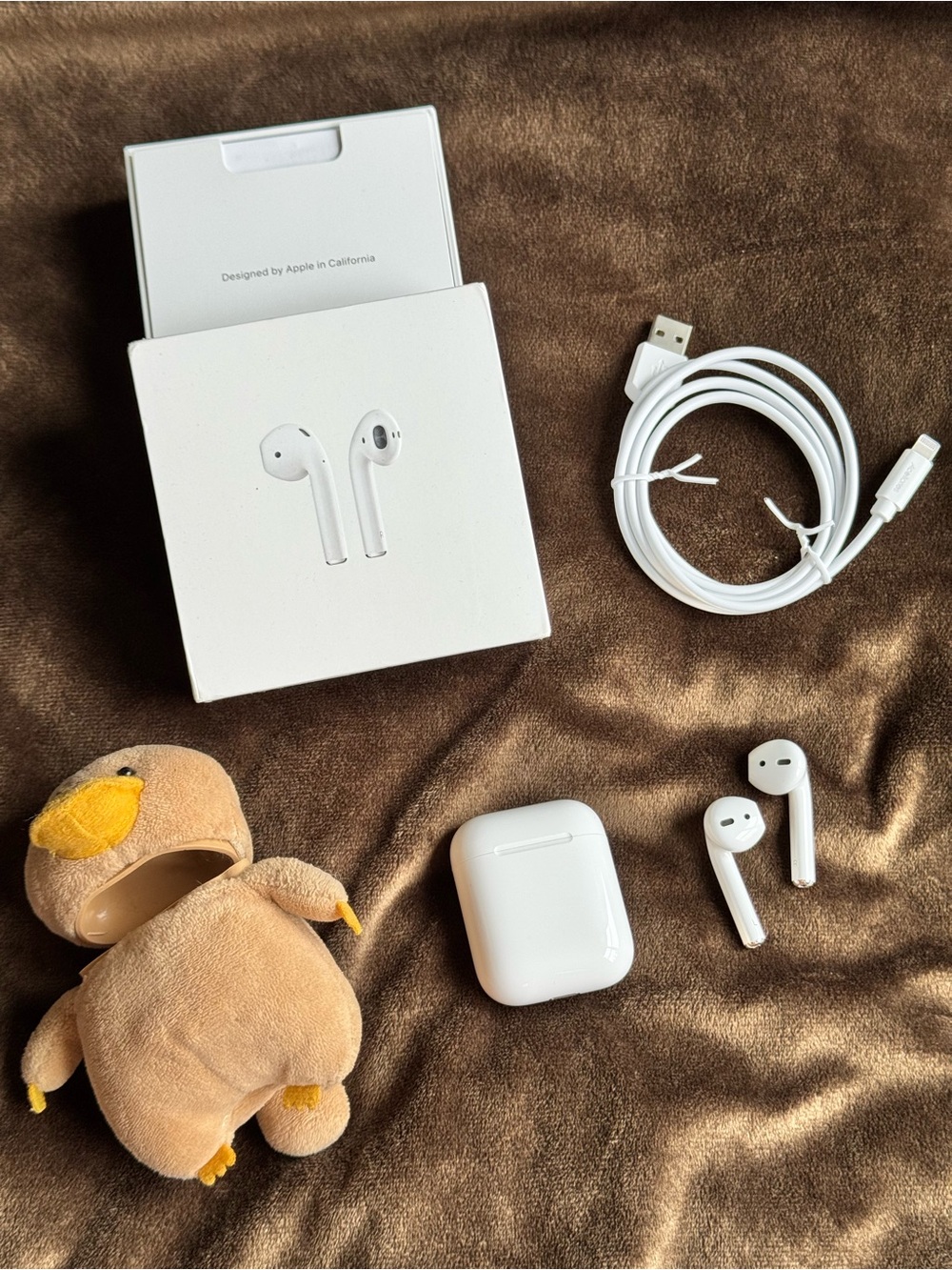 Apple AirPods (2nd Generation) with accessories